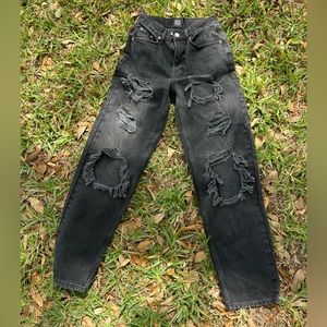 BDG Urban Outiftters High Rise Baggy Black Jeans Size 26